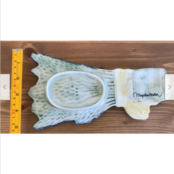 Marjolein Bastin Lavender Flower Bunch 10 1/4" Ceramic Spoon Rest - Picture 2 of 4